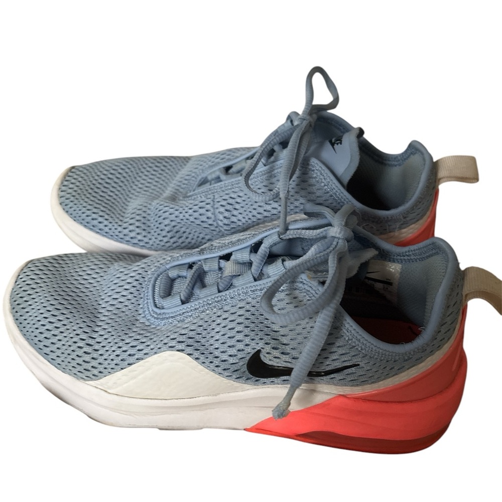 Nike Air Max Blue and Coral Athletic Sneakers